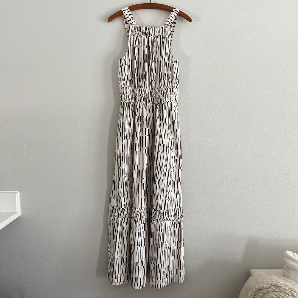 Anthropologie Somerset Poplin Halter Maxi Dress